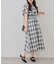 【OUTLET限定】上品な雰囲気漂う、ピンタック袖フレアワンピース