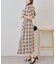 【OUTLET限定】上品な雰囲気漂う、ピンタック袖フレアワンピース