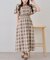 【OUTLET限定】上品な雰囲気漂う、ピンタック袖フレアワンピース