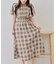 【OUTLET限定】上品な雰囲気漂う、ピンタック袖フレアワンピース