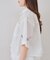 【continuer】【OUTLET限定】刺繍入りショート丈ブラウス
