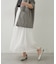 【軽やかに揺れるフレアシルエット】ウエストフリルギャザースカート