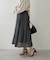 【軽やかに揺れるフレアシルエット】ウエストフリルギャザースカート