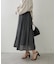 【軽やかに揺れるフレアシルエット】ウエストフリルギャザースカート
