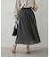 【軽やかに揺れるフレアシルエット】ウエストフリルギャザースカート