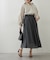 【軽やかに揺れるフレアシルエット】ウエストフリルギャザースカート