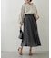 【軽やかに揺れるフレアシルエット】ウエストフリルギャザースカート