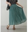 【軽やかに揺れるフレアシルエット】ウエストフリルギャザースカート