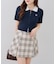 【continuer】チェックプリーツミニスカート