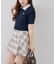 【continuer】チェックプリーツミニスカート