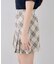 【continuer】チェックプリーツミニスカート