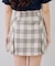 【continuer】チェックプリーツミニスカート