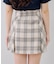 【continuer】チェックプリーツミニスカート