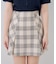 【continuer】チェックプリーツミニスカート