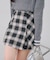 【continuer】チェックプリーツミニスカート