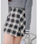 【continuer】チェックプリーツミニスカート