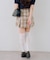 【continuer】チェックプリーツミニスカート