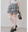 【continuer】サイドリボンティアードミニスカート