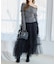 【one after another】チュールティアードロングスカート