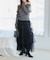 【one after another】チュールティアードロングスカート