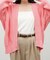 【LARUTA】ドロップショルダー片畦ニットカーディガン