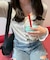 ハートボタン袖レースラメカーデ