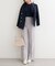 【natural couture】スカラップラメニット