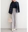 【natural couture】スカラップラメニット