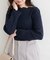 【natural couture】スカラップラメニット