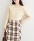 【natural couture】スカラップラメニット
