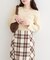 【natural couture】スカラップラメニット