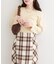 【natural couture】スカラップラメニット