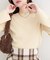 【natural couture】スカラップラメニット