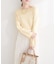 【natural couture】スカラップラメニット