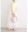 【natural couture】スカラップラメニット