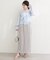 【natural couture】スリット釦ナロースカート