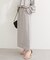 【natural couture】スリット釦ナロースカート