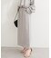 【natural couture】スリット釦ナロースカート