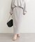 【natural couture】スリット釦ナロースカート