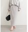 【natural couture】スリット釦ナロースカート