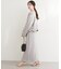 【natural couture】スリット釦ナロースカート
