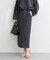 【natural couture】スリット釦ナロースカート