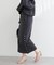 【natural couture】スリット釦ナロースカート