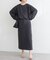 【natural couture】スリット釦ナロースカート