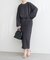 【natural couture】スリット釦ナロースカート