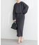 【natural couture】スリット釦ナロースカート