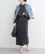 【natural couture】スリット釦ナロースカート