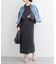 【natural couture】スリット釦ナロースカート
