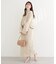 【natural couture】スリット釦ナロースカート
