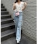 【continuer】5分袖ラッフルブラウス&シャーリングキャミ